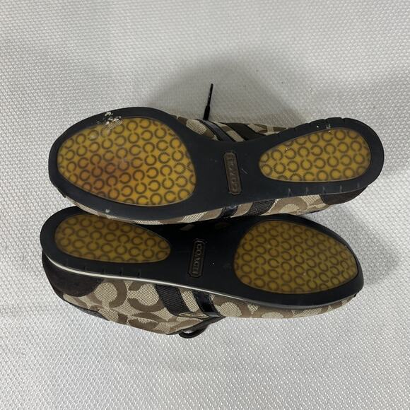 COACH KATHLEEN Brown Classic Women’s Sneakers Size 6.5M - Picture 11 of 12